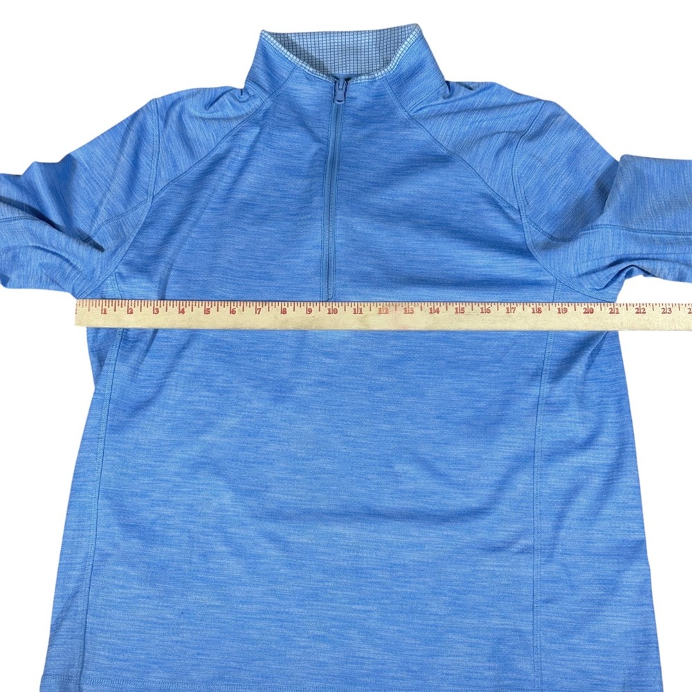 Vineyard Vines Sankaty Performance Quarter-Zip Pullover Mens Medium Blue Heather - Picture 6 of 10